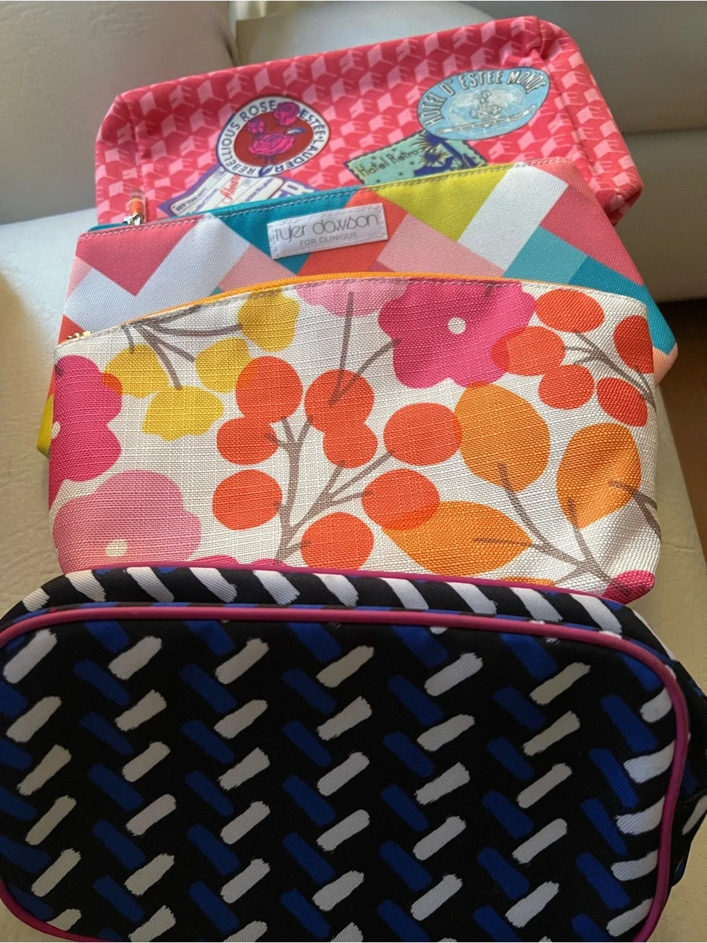 Multicolor  Cosmetic Bags 4 pack